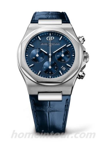 芝柏81040-11-432-BB4A男表Laureato桂冠系列-蓝色表带/表径38mm