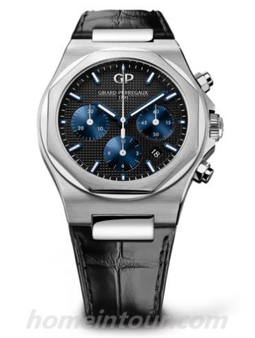 芝柏81020-11-631-BB6A男表Laureato桂冠系列-黑色表带/表径42mm