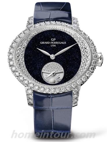 芝柏80488D53M4D1-CK4A女表Cat'seye 猫眼系列-深蓝色表带/表径36.90 x 30.75毫米（待定）mm