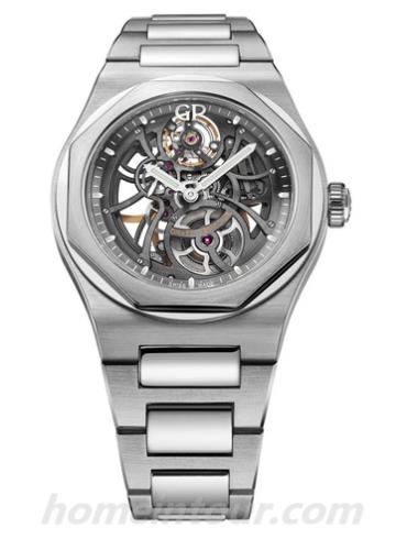 芝柏81015-11-001-11A男表Laureato桂冠系列-银色表带/表径42mm