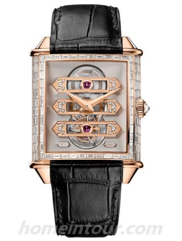 芝柏99880B52H00A-BA6A男表VINTAGE 1945系列-黑色表带/表径35.25 X 36.1mm