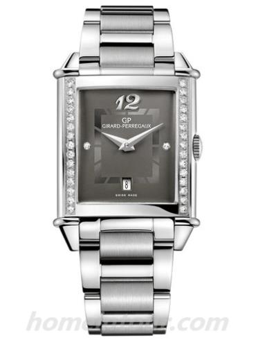 芝柏25860D11A221-11A女表VINTAGE 1945系列-银色表带/表径28.2×27.86mm