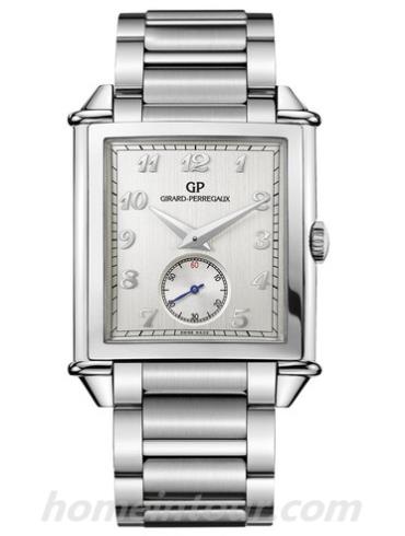 芝柏25880-11-121-11A男表VINTAGE 1945系列-银色表带/表径36.2 ×35.25mm