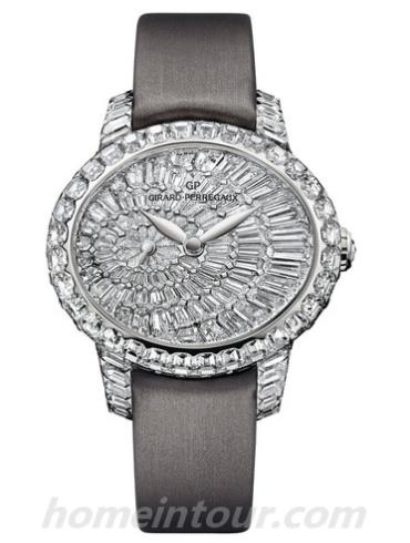 芝柏91702B53P7B1-KK6A女表CAT’S EYE系列-灰色表带/表径38.63 X 33.63mm