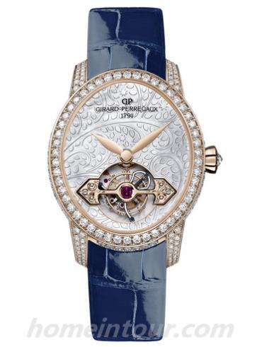 芝柏99490D52P706-CK6A女表CAT’S EYE系列-蓝色表带/表径37.3 x 32.3mm