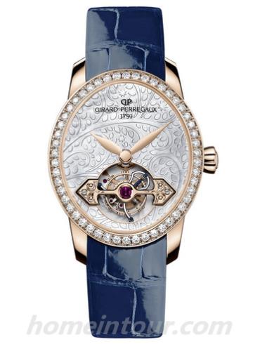 芝柏99490D52A706-CK6A女表CAT’S EYE系列-蓝色表带/表径37.3 x 32.3mm