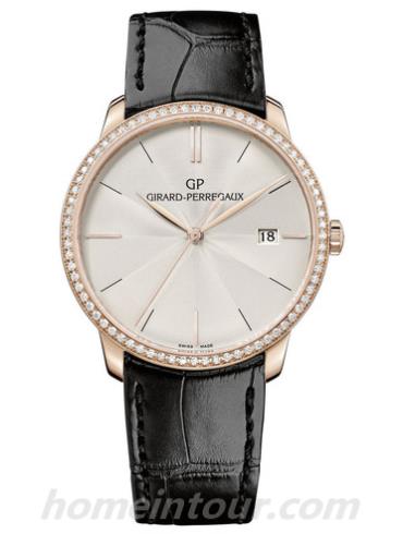 芝柏49525D52A133-BB60男表GP 1966系列-黑色表带/表径38mm