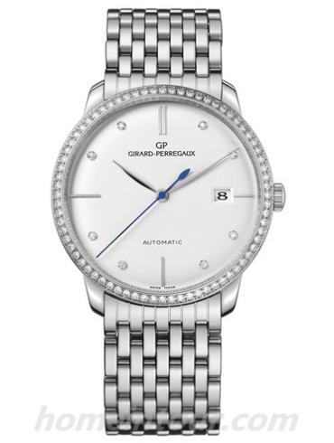 芝柏49525D53A1A1-53A男表GP 1966系列-银色表带/表径38mm