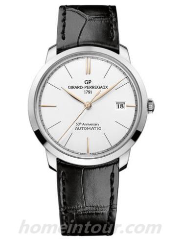 芝柏49525-53-134-BB60男表GP 1966系列-黑色表带/表径38mm