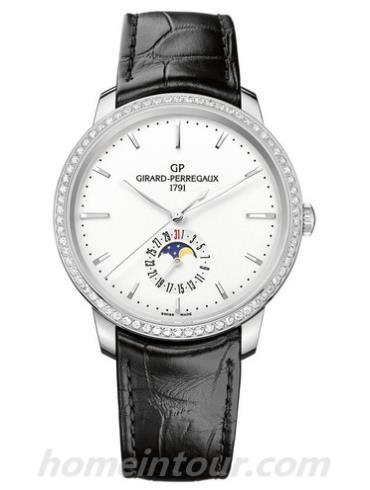 芝柏49545D11A131-BB60男表GP 1966系列-黑色表带/表径40mm