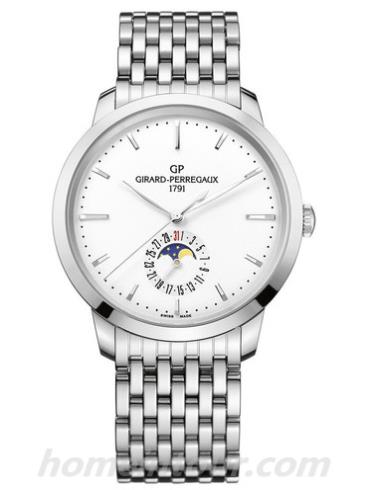 芝柏49545-11-131-11A男表GP 1966系列-银色表带/表径40mm