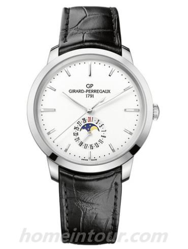 芝柏49545-11-131-BB60男表GP 1966系列-黑色表带/表径40mm