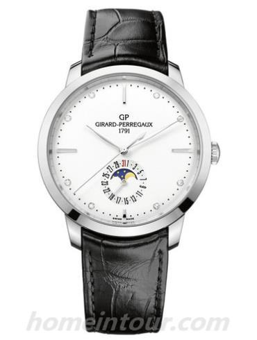 芝柏49545-11-1A1-BB60男表GP 1966系列-黑色表带/表径40mm