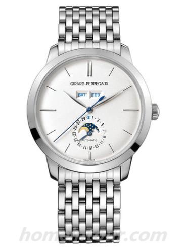 芝柏49535-53-152-53A男表GP 1966系列-银色表带/表径40mm