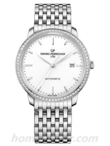 芝柏49555D11A131-11A男表GP 1966系列-银色表带/表径40mm
