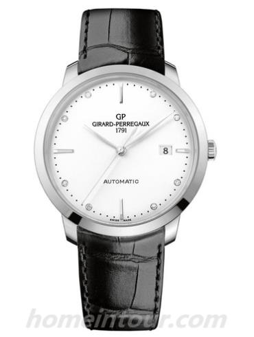 芝柏49555-11-1A1-BB60男表GP 1966系列-黑色表带/表径40mm