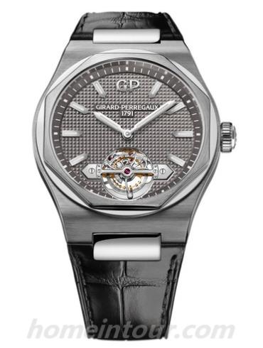 芝柏99105-41-232-BB64男表Laureato桂冠系列-黑色表带/表径45mm