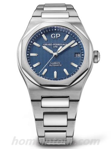 芝柏81010-11-431-11A男表Laureato桂冠系列-银色表带/表径42mm