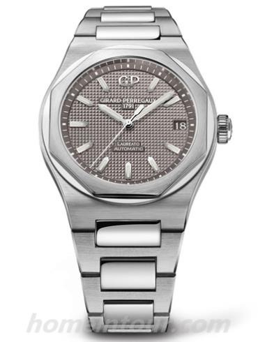 芝柏81010-11-231-11A男表Laureato桂冠系列-银色表带/表径42mm