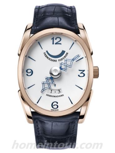 帕玛强尼PFH775-1005401男表OVALE系列-靛蓝色表带/表径45.0 x 37.6mm