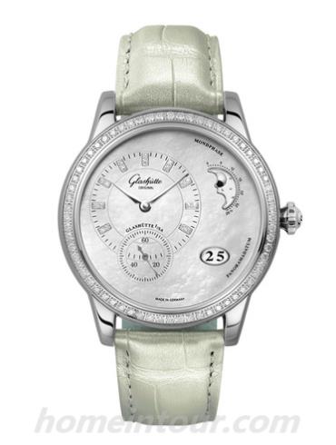 格拉苏蒂原创1-90-12-01-12-01女表Lady Serenade系列-棕色表带/表径39.4mm