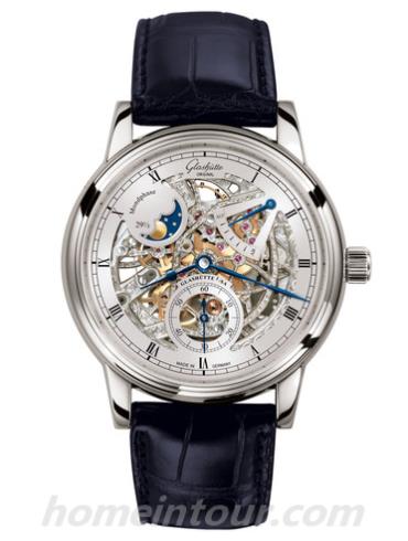 格拉苏蒂原创1-49-13-15-04-30男表Senator 参议员系列-黑色表带/表径42mm