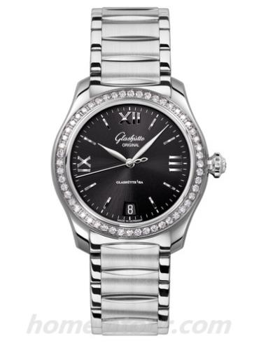 格拉苏蒂原创1-39-22-20-22-34女表Lady Serenade系列-银色表带/表径36mm