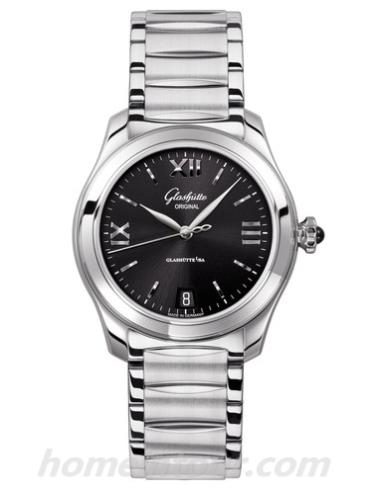 格拉苏蒂原创1-39-22-20-02-34女表Lady Serenade系列-银色表带/表径36mm