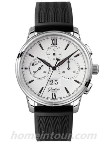 格拉苏蒂原创1-37-01-05-02-06男表Senator 参议员系列-黑色表带/表径42mm