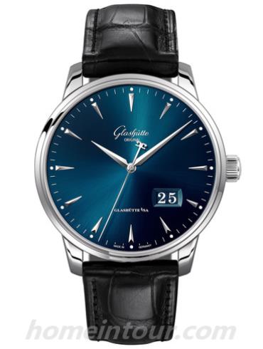 格拉苏蒂原创1-36-03-04-02-01男表Senator 参议员系列-黑色表带/表径42mm