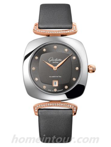 格拉苏蒂原创1-03-01-25-16-34女表Lady Serenade系列-灰色表带/表径31.00 × 31.00mm