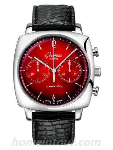 格拉苏蒂原创1-39-34-24-32-04男表Vintage系列-黑色表带/表径41.35 × 41.35mm