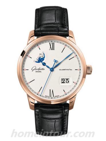 格拉苏蒂原创1-36-04-02-05-30男表Senator 参议员系列-黑色表带/表径40mm