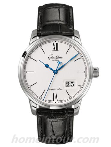 格拉苏蒂原创1-36-03-01-02-30男表Senator 参议员系列-黑色表带/表径40mm