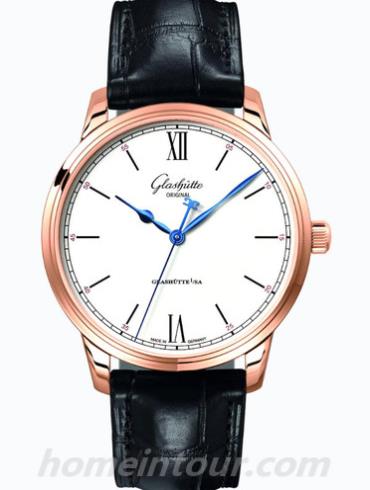 格拉苏蒂原创1-36-01-02-05-01男表Senator 参议员系列-黑色表带/表径40mm