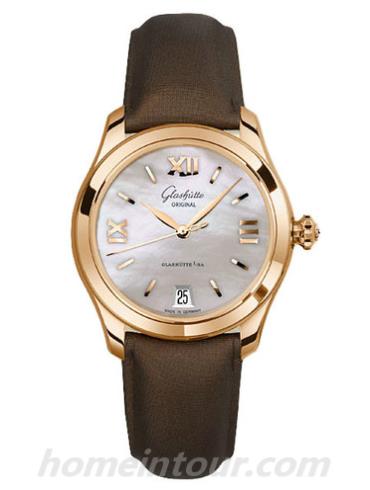 格拉苏蒂原创1-39-22-09-01-44女表Lady Serenade系列-棕色表带/表径36mm