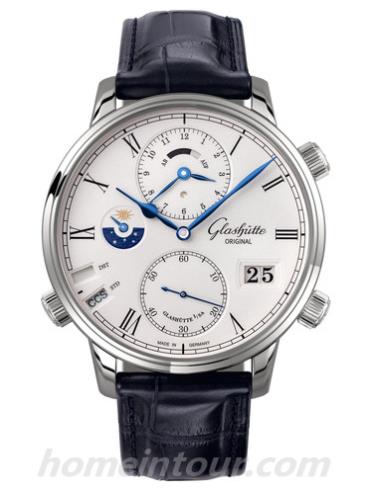 格拉苏蒂原创1-89-02-01-04-30男表Senator 参议员系列-黑色表带/表径44mm