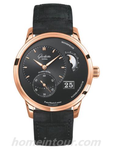 格拉苏蒂原创1-90-02-49-35-31男表Pano Classic 经典偏心系列-黑色表带/表径40mm