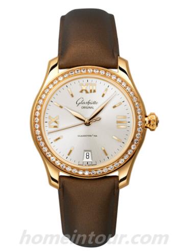 格拉苏蒂原创1-39-22-04-11-04女表Lady Serenade系列-棕色表带/表径36mm