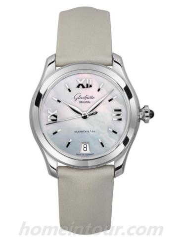 格拉苏蒂原创1-39-22-08-02-04女表Lady Serenade系列-灰色表带/表径36mm