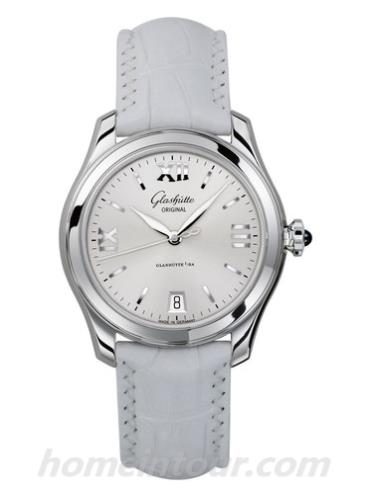 格拉苏蒂原创1-39-22-02-02-04女表Lady Serenade系列-银色表带/表径36mm