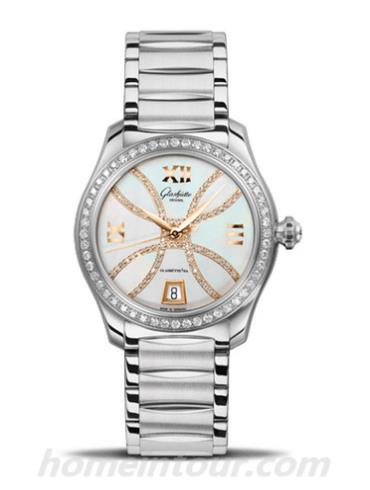 格拉苏蒂原创1-39-22-14-22-34女表Lady Serenade系列-银色表带/表径36mm