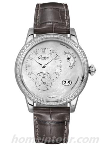 格拉苏蒂原创1-90-12-01-12-02女表Lady Serenade系列-灰色表带/表径39.4mm