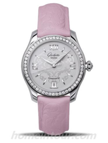 格拉苏蒂原创1-39-22-03-22-04女表Lady Serenade系列-粉色表带/表径36mm