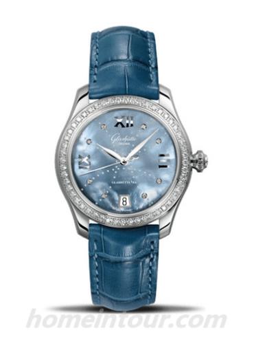 格拉苏蒂原创1-39-22-11-22-44女表Lady Serenade系列-蓝色表带/表径36mm