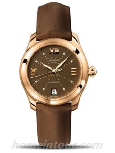 格拉苏蒂原创1-39-22-13-01-44女表-棕色表带/表径36mm
