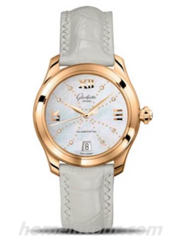 格拉苏蒂原创1-39-22-12-01-44女表Lady Serenade系列-白色表带/表径36mm