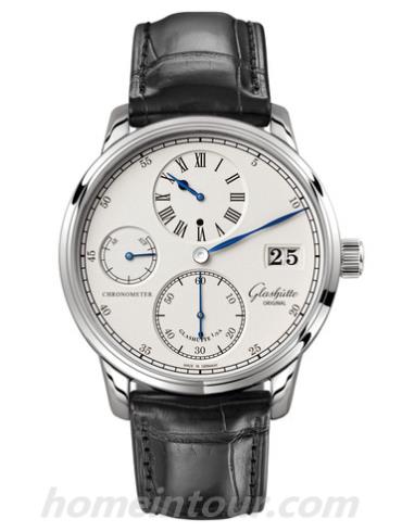 格拉苏蒂原创1-58-04-04-04-04男表Senator 参议员系列-黑色表带/表径42mm