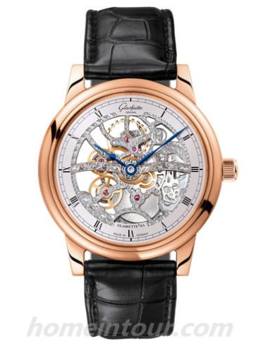 格拉苏蒂原创1-49-18-01-05-30男表Senator 参议员系列-黑色表带/表径42mm