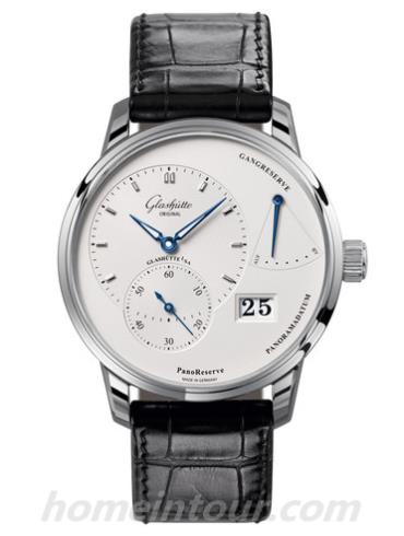 格拉苏蒂原创1-65-01-22-12-04男表Pano系列-黑色表带/表径52mm